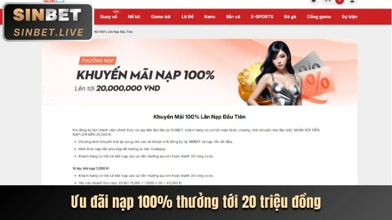 Thưởng chào mừng 87win App